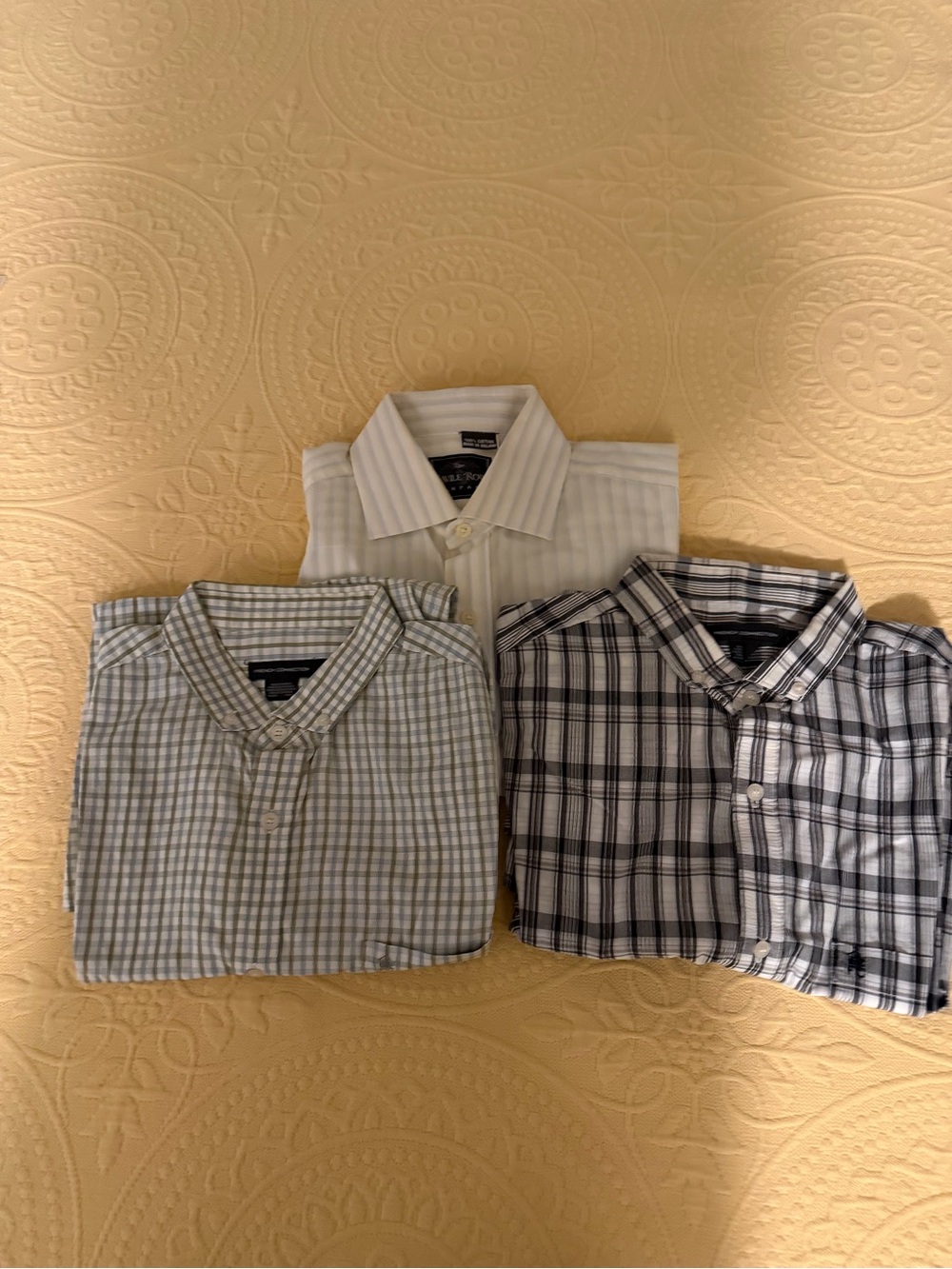 Mens Size Large  Assorted Shirts Button Down Dress/CasualBundle Of 3